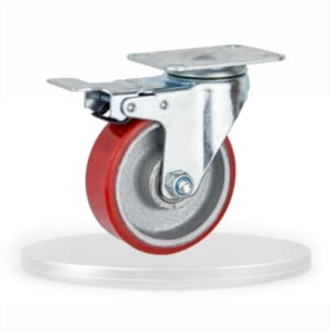 Bánh Xe Đẩy Hàng PU Gang Tải nặng